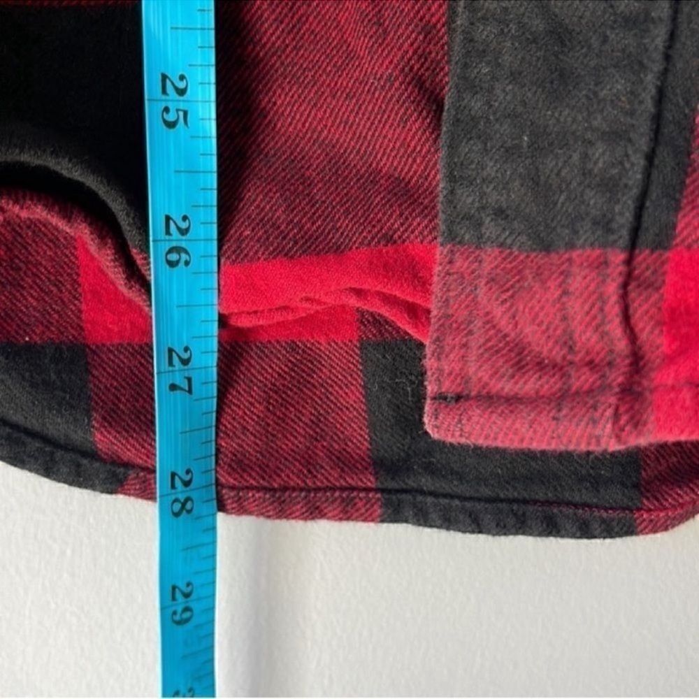 Hollister Christmas Plaid Soft Flannel Button Down Shirt - Picture 7 of 8
